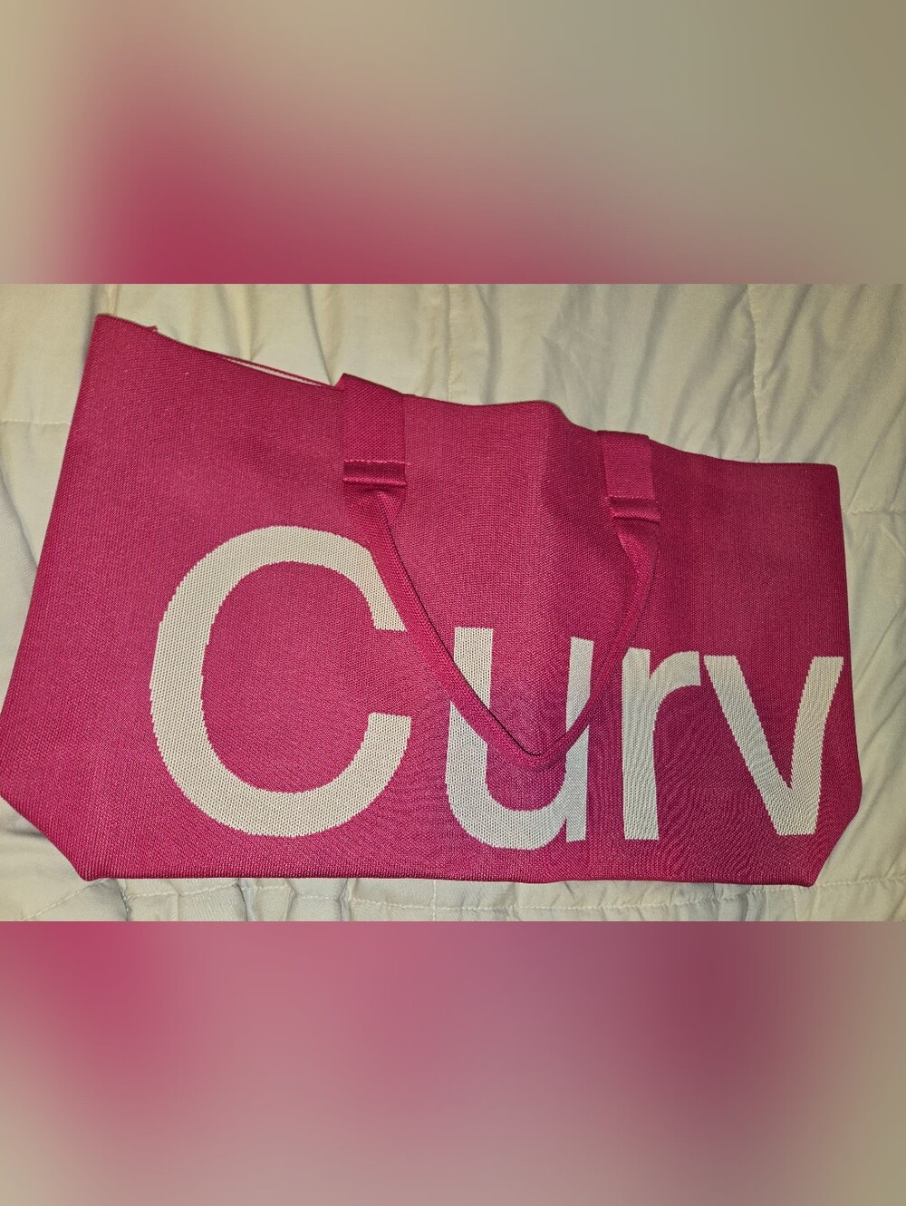 Curves By Sean BrownTote Bag in Raspberry.NWT